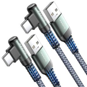 AINOPE USB A to USB Cable 3. 3FT 2-Pack for iPhone 17 16 Charger Cord 3.1A Car Carplay Cable for iPhone 17 Car Charger, Type C Charger Fast Charging for iPad Galaxy S25 S24 S23 S22 S21 S20 S10 Note 20