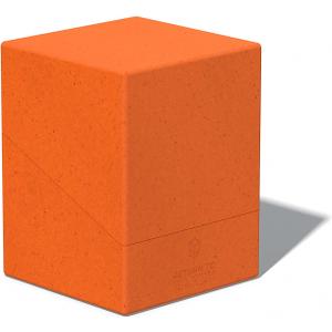 Ultimate Guard RTE Boulder 100+, Deck Case for 100 Double-Sleeved TCG Cards, Orange, 97% Renewable, Made in Germany, Secure & Durable Storage
