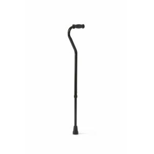 Medline Steel Bariatric Cane Offset Handle 500lbs Black 1Ct