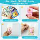 48-Pack Slow Squishy Toys Soft Stress Relief Fidgets Toys for Kids 4-12, with 48 Encouragement & Gratitude Cards, Birthday Party Favors Goodie Bags Stuffers Classroom Prizes (Animal, 48)
