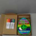 The Eggmazing Egg Decorator Easter Egg Decorator Kit - Arts and Crafts Set - Includes Egg Decorating Spinner and 8 Colorful Quick Drying Non Toxic Markers (Spring Green) - Packaging May Vary