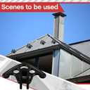 Cinnvoice 50 Pcs Snow Guards for Metal Roofs Plastic Roof Ice Guard Metal Roof Snow Guards Stops Guard Block Stops Breaks for Standing Seam Roofing, Set Screws Included