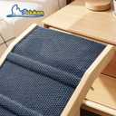 Dog Ramp for Bed, 64" Long Foldable Pet Ramp for Small Large Dogs, Dog Ramps for High Beds Car, High Traction with Platform 6 Adjustable Heights 24" to 30" Up to 220LBS, Wood
