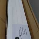 36"W X 45"H Outdoor Privacy Screen, Vinyl Air Conditioner Fence with Metal Stake, No Dig Trash Can Enclosure for Outside- 2 PVC Panels, White, Vertical, X-SPVC-4536