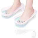 Yokilly Toe Nail Soaking Bowl, 2 PCS Toenails Soak Off Bowl, Shoe Design Foot Bath Soak Tub Bowl, Acetone Proof Pedicure Foot Spa Nail Soaker Bowl for Soak Off Dip Powder Gel Polish Remover (Clear)