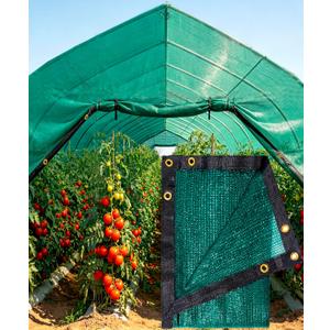 E.share 40% Green Shade Cloth 12ft x 18ft Sun Shade Netting with Grommets, UV Protected Waterproof Garden Plant Cover for Patio Pergola Greenhouse Chicken Coop Kennel