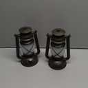 Outdoor Lanterns Waterproof Hanging Vintage LED Camping Lamps with Dancing Flame Non-Solar Remote Control Light Landscape Decor for Table Patio Garden Yard Pathway Porch 2Pack (3AA Batteries Power)