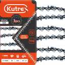 6 Inch Chainsaw Replacement Chain for Husqvarna Milwaukee Oregon Makita DeWalt Ryobi Craftsman and more, 3/8" LP Pitch, 043" Gauge, 28 Drive Links -S28 (3 Chains)