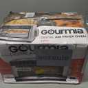 Gourmia Toaster Oven Digital Air Fryer - Convection Mode with 4 Slice Capacity, 3 Rack Positions, 12 Presets, Toast, Bagel, Bake, Roast, Broil, Dehydrate, Popcorn, Fits 9" Pizza, Stainless Steel, Large