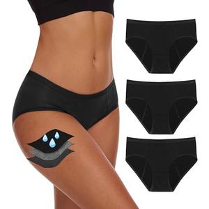 YESWEL Period Underwear For Women, Leak-Proof Hipster, Brief, Heavy Flow, 3 Pack. Size 2XL