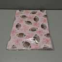 GIOLNIAY Football Wrapping Paper for Kids Adults - Holiday Gift Wrap with Pink Paper, Footballs and Red Bows - 4 Jumbo Sheets, 28" x 40" Each (32 sq. ft ttl), Easy to Store
