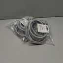 2 x Kabel-Elektro 4 Ft. washing machine hoses Set (Straight / 90 deg.). Wide internal Diameter, 3/4 inches connector compatible NPT faucets and washing ports, Stainless Steel, PVC