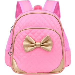 Cute Durable Waterproof Toddler Preschool Bag Kindergarten Kids Backpack for Girls (Pink)
