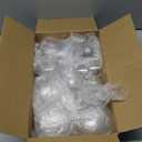 12 Pcs Christmas Ball Ornaments,3.15" DIY Clear Plastic Fillable Ornament Balls Flat Sphere Hanging Ornament Set for Christmas Tree, Halloween and Wedding Birthday Party Decorations (80mm)