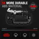 Exterior Front Driver Door Handle Replacement - Compatible with 1995-2004 Toyota Tacoma - Smooth Black, Plastic - OEM 69220-35020, 91319, 79344, TO1310117