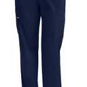 Dickies EDS Signature Scrubs for Women, Elastic Waist Pull-On Cargo Pants for Women in Soft Brushed Poplin - 86106 (Blue, XL)