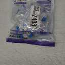 VCE UL Listed 10Gbps Cat6 Keystone Jack Insert 25-Pack, 90 Degree Punch Down RJ45 Keystone Jack Adapter Slim Profile Blue