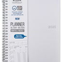 PlanAhead 2025 Planner – 22.9 x 17.8 cm – 18 Months – Weekly and Monthly Academic Planner with Tabs – Spiral-Bound Calendar for Work/School from Home – 
