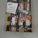 CLOUDY BAY 120V 5CCT Dimmable LED Indoor Outdoor Step Light,2700K/3000K/3500K/4000K/5000K,Stair Light,Black,Pack of 6