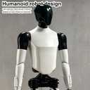 Articulated Humanoid Robot Action Figure Toy, Pre-Assembled T13, 16 Movable Joints, Popcorn Robot Model, Desktop & Car Decoration Ornament, Trendy Toy, Birthday Gift