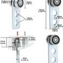 2 Wheel Trolley Assembly Rollers.Two Bearing Trolley Assembly.The top of the Trolley has Room for Set Screws, Allowing the use of a 1-5/8" high Strut Channel
