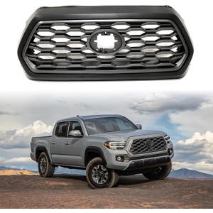 Bewild Front Grille Fit For 2016-2023 Toyota Tacoma TRD Front Bumper Grille Matte Black Insert Grill Honeycomb Style Replacement For 5310004500C5, TO1200407