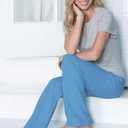PajamaJeans Women's Bootcut Stretch Denim Vintage Blue Jeans for Women (Blue)