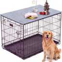 Chumia 48 Inch Dog Crate Topper,Foldable Gray Felt Kennel Cover Board