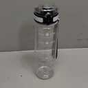 OLDLEY Water Bottle, 32oz Motivational Sports Water Bottle with Time Marker - Times to Drink - Tritan, BPA Free, Wide Mouth Leakproof, Clear (1 Bottle)