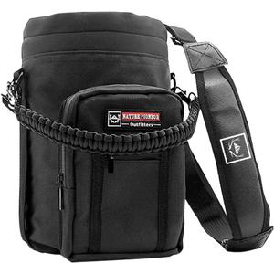 NATURE PIONEOR Insulated Water Bottle Holder with Shoulder Strap for One Gallon 128OZ Sports Water Jugs Bottles Sling, Carrier/Pouch Sleeve for Outdoor Camping, Hiking,Gym
