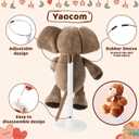 Yaocom 12 Pcs Doll Stands for 8 to 14 Inches Adjustable Dolls Figure Stand Display with Expandable Waist Wire Action Doll Stands Display Rack for Home Shop Birthday Party Favor(White)
