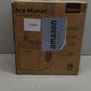 Silonn Ice Makers Countertop, 9 Cubes Ready in 6 Mins, 26lbs in 24Hrs, Self-Cleaning Ice Machine with Ice Scoop and Basket, 2 Sizes of Bullet Ice, Stainless Steel