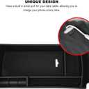 Center Console Organizer Tray Space Saving Armrest Storage Box ABS Rubber Replacement for 3008 5008 2016 to 2023