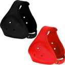 Jerify 2 Pcs Wrestling Headgear for Kids Youth Soft Grappling Headgear Wrestling Adjustable Ear Guard Protective(Black,Red)