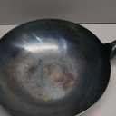 YOSUKATA Carbon Steel Wok Pan - 14  Woks and Stir Fry Pans + Reusable Natural Wooden Long Cooking Chopsticks Set of 3 pairs + Wok Lid 13.6 Inch -Premium Stainless Wok Cover with Tempered Glass Insert