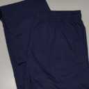 Hanes Men's Essentials Jersey Sweatpants, Cotton Lounge Pants with Pockets for Men, Navy, Medium, 33" 