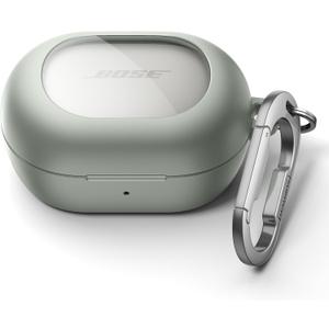 SURITCH Magnetic Cases for Bose New QuietComfort Earbuds (2024) Case Cover, Rugged Shockproof Protective Cover for Bose QuietComfort Earbuds with Magnetic Lok & Carabiner & Cleaning Kit, Green