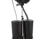 Portable Shampoo Bowl with Electric Pump (Pack of 1) | Adjustable Basin Height, Dual-Bucket Design with Drain Hoses | Home & Barber Use | (Big-Black)