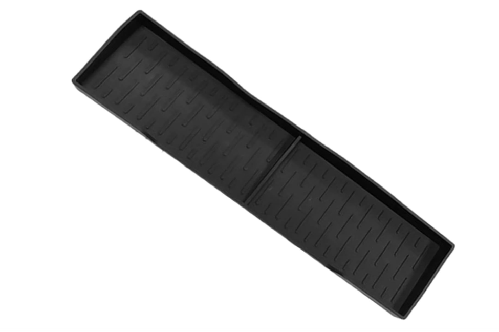 Silicone Rack Over Back of Stove Flat Magnet Top of Stove Kitchen Shelf Stove Organizer Above Stovetop Storage Rack for Wall, 2 pack, Black, Was used