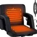 Sportneer Heated Stadium Seats for Bleachers: 3 Heated Modes 6 Reclining Positions Stadium Seats with Back Support for Sport Events Parks Concerts - 2.5'' Thick, 20.5''/24'' Wide Bleacher Chair
