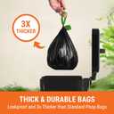 Pupzle Pooper Scooper Bags 2.0 For Side Clips, 30 Pupzle Replacement Bags, Swivel Bin Waste Bag Dog Poop, Refills for Pooper Scooper with Bag Attachment