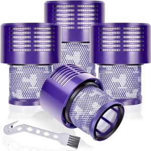 4 Pack Vacuum Filter Replacements for Dyson V10 SV12 Cordless Vacuum Cyclone Animal Absolute Total Clean Cordless Vacuum Cleaner Filter, Dyson Replacement Filters,Replace # DY-969082-01