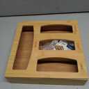 Ziplock Bag Organizer for Kitchen Plastic Bag Storage, Premium Bamboo Organizer, Food Storage Bag Holders for Gallon, Quart, Sandwich and Snack Variety Size Bag