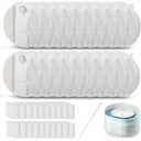 20 Pack Dog Water Fountain Replacement Filters for Petlibro Capsule Dog Fountain PLWF008,Pet Water Fountain Filter with Replacement Pre-Filter Pump Sponges with 1 Hard Brush.