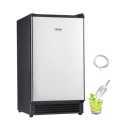 VEVOR Undercounter Built-in Ice Maker, 25 Lbs/Day Under Counter Ice Maker Machine with Reversible Door Stainless Steel, Freestanding Ice Maker for Commercial Home Kitchen, No Drain Required