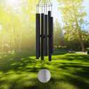 Wind Chimes for Outside Deep Tone, 42'' Large Wind Chimes Outdoor, Wind Chime Gifts for Mother's Day/Grandma (42''Black)