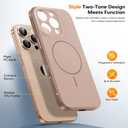 TAURI for iPhone 16 Pro Max Case, Upgrade Full Camera Protection, Camera Control, Compatible with Magsafe, Minimalist Slimmer Magnetic Phone Case for iPhone 16 Pro Max, Desert