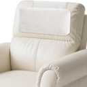 Chenille Neck Pillow for Sofa - Adjustable Headrest, Non-Slip Neck Support Cushion for Pain Relief, Comfortable Chair Pillow, Beige