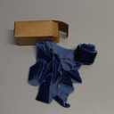 Blue Velvet Ribbon for Gift Wrapping - 1 1/2 inch Wide Handmade Fringe Fabric Ribbons for Christmas Decorations, Baby Shower, Flower Bouquet