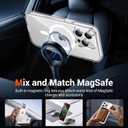 3 x Temdan for iPhone 16 Pro Max Case Clear, Compatible with Magsafe, Anti-Yellowing, Military-Grade Protection, Shockproof Slim Magnetic Phone Case Cover, Transparent